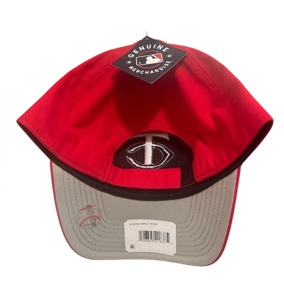 Cap Mens, red and White Hat with TC Logo - Picture 2 of 4